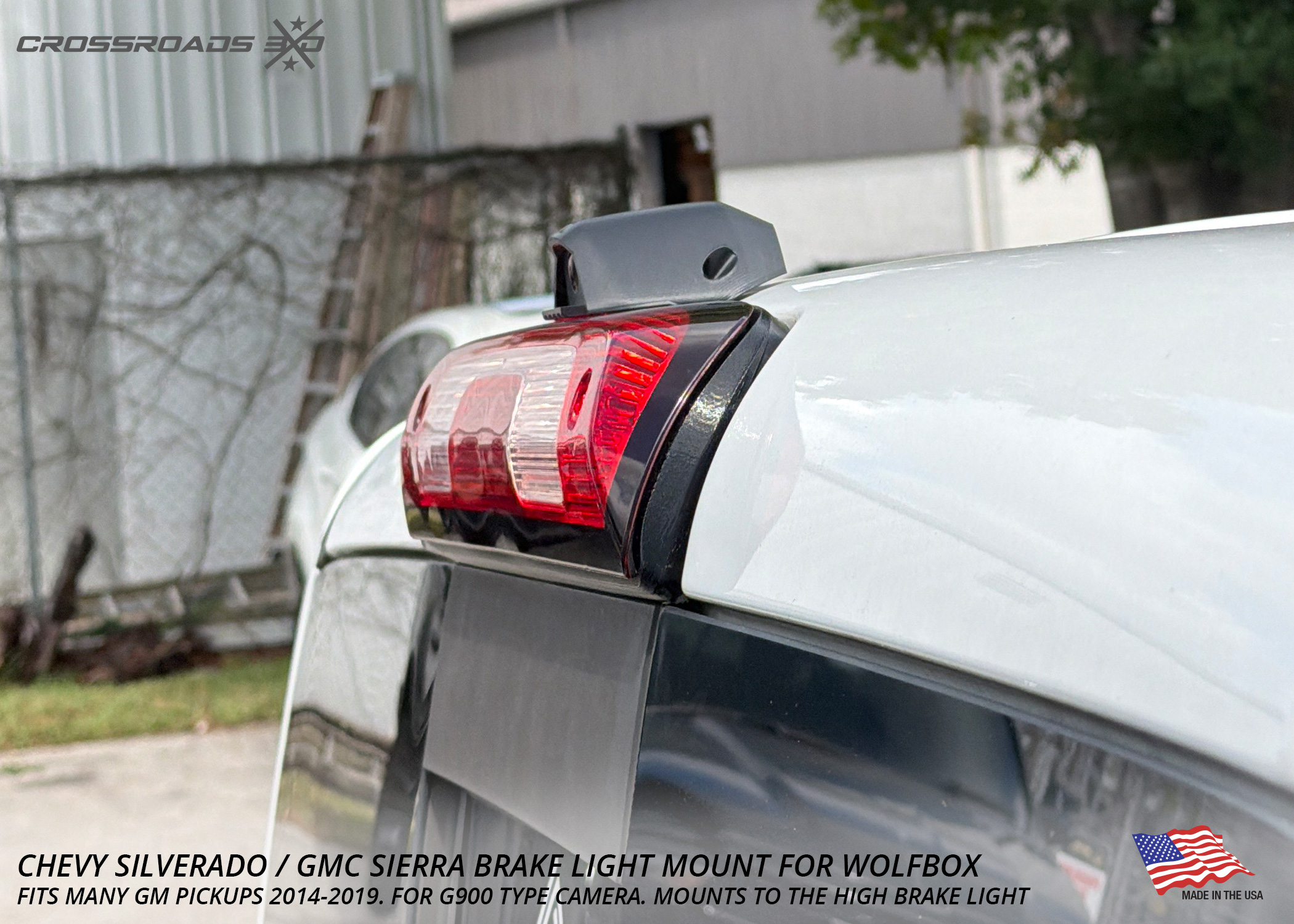 Chevy Silverado GMC Sierra 2014-2019 Third Brake Light Camera Mount for Wolfbox G900 G930 - Image 8